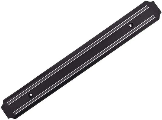 Magnetische Messerleiste 37,5 cm aus Kunststoff und Metall mit starker Magnetkraft, inklusive Schrauben und Dübel, ideal für die sichere Aufbewahrung von Küchenmessern.