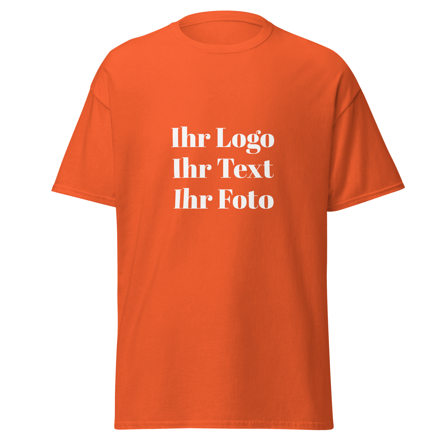 Unisex T-Shirt mit eigenem Aufdruck