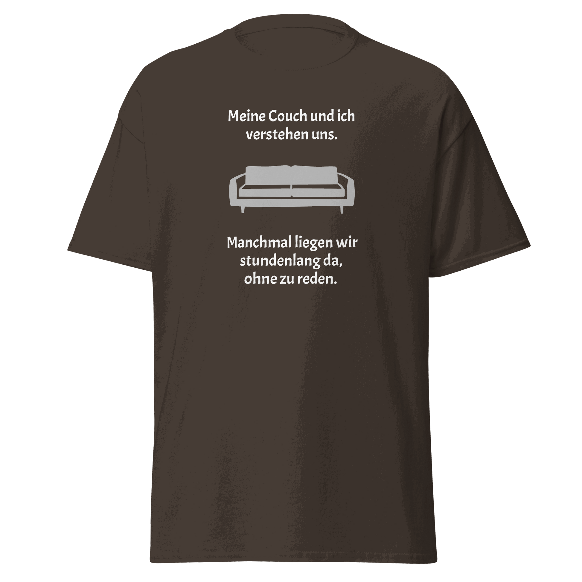 Unisex T-Shirt mit Spruch "Meine Couch und ich"