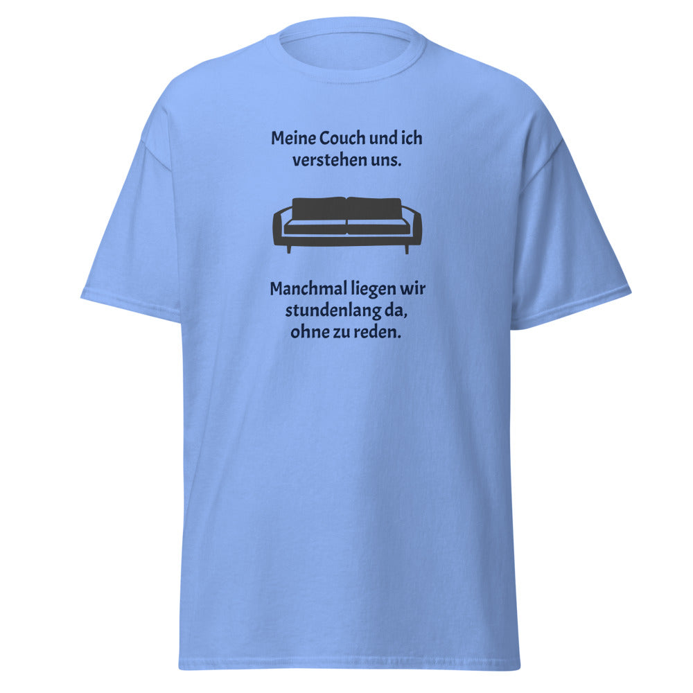 Unisex T-Shirt mit Spruch "Meine Couch und ich"