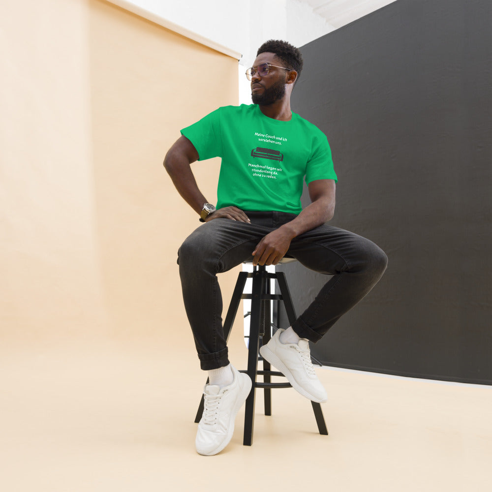 Unisex T-Shirt mit Spruch "Meine Couch und ich"