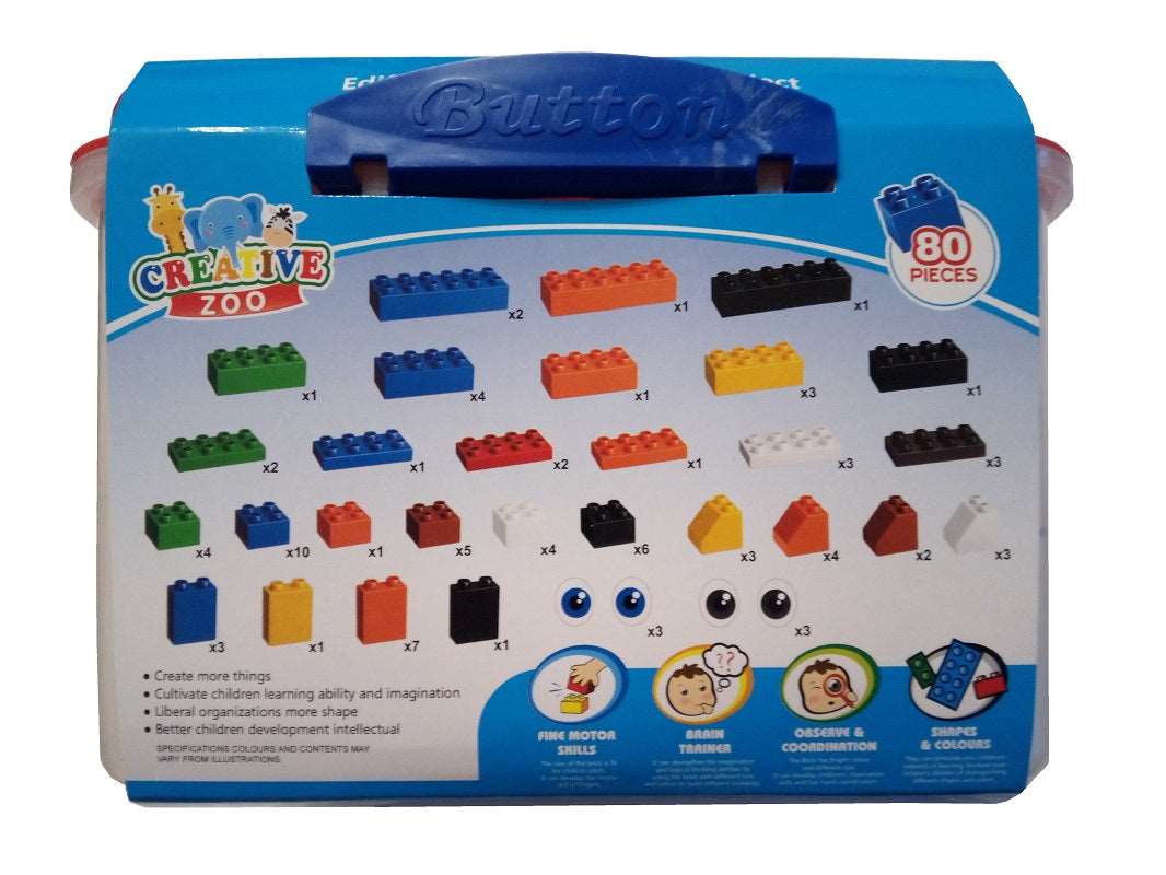 Bausteine für Kinder 80-teilig - Zoo