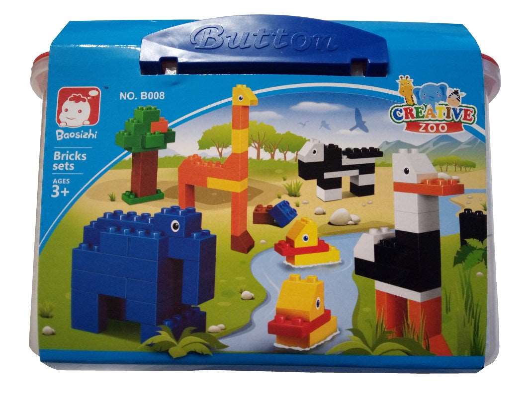 Bausteine für Kinder 80-teilig - Zoo