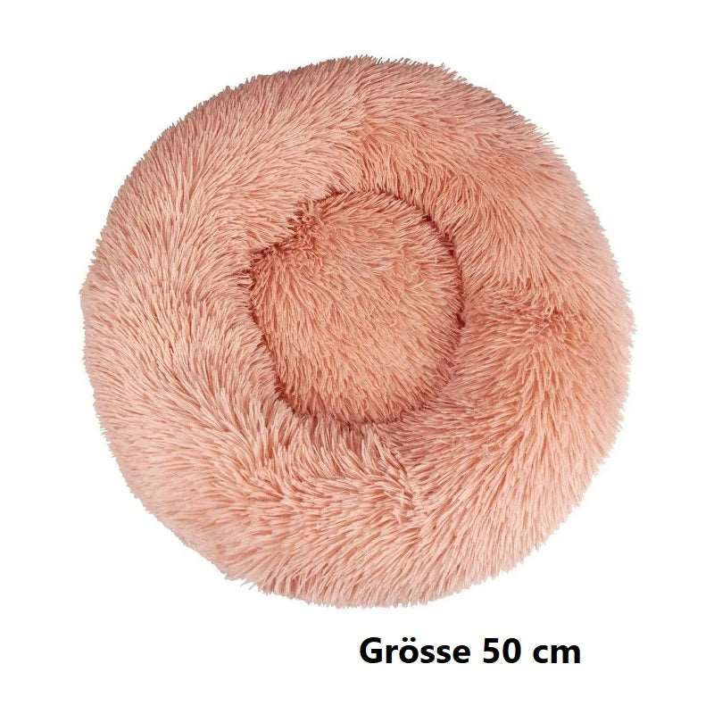 Hundebett Katzenbett Haustierbett rund in Donutform 50 cm