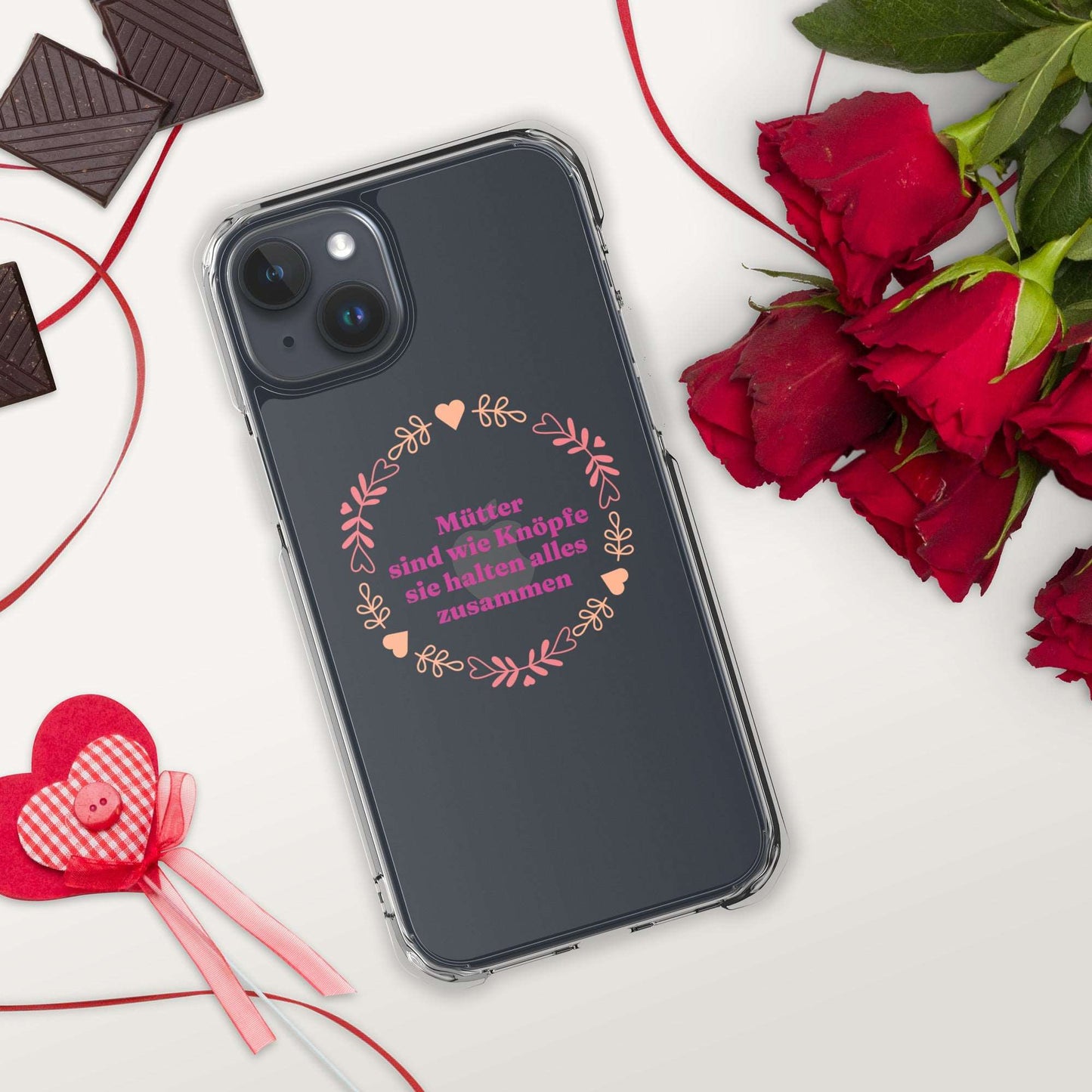 iPhone Hülle mit Spruch Mütter sind wie Knöpfe