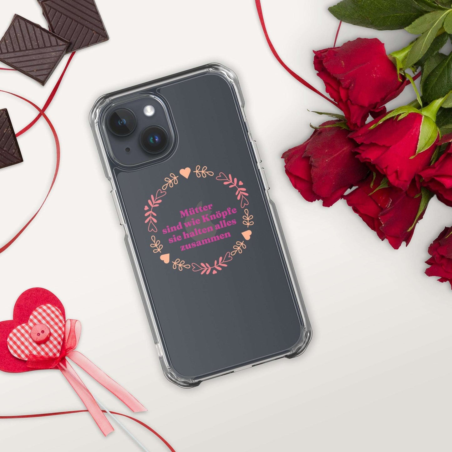 iPhone Hülle mit Spruch Mütter sind wie Knöpfe