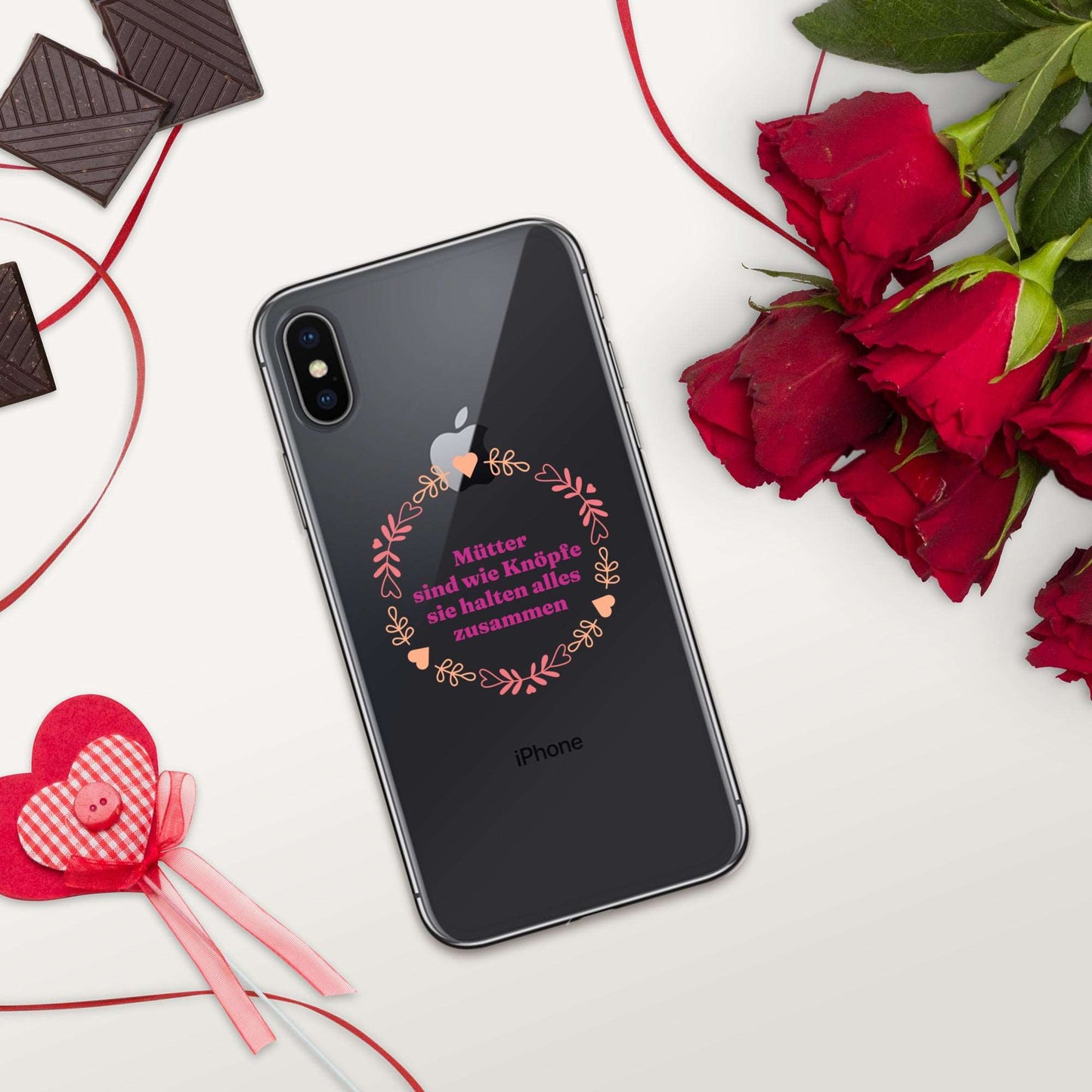 iPhone Hülle mit Spruch Mütter sind wie Knöpfe