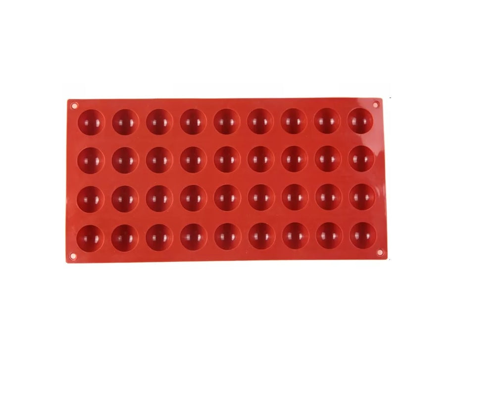 Silikon Backform 36 Halbkugeln - 32.5 x 17 x 1.5 cm