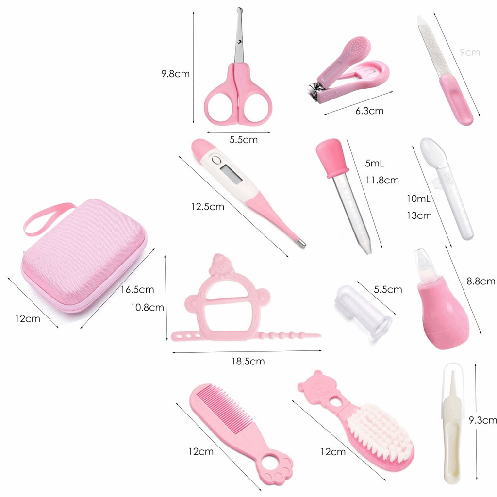 12-teiliges Babypflege Set mit Etui