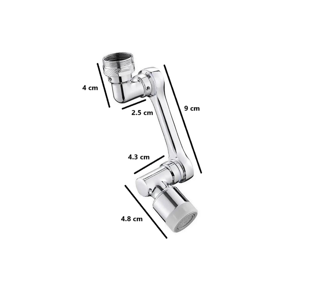 Praktische Wasserhahn-Verlängerung für mehr Reichweite.