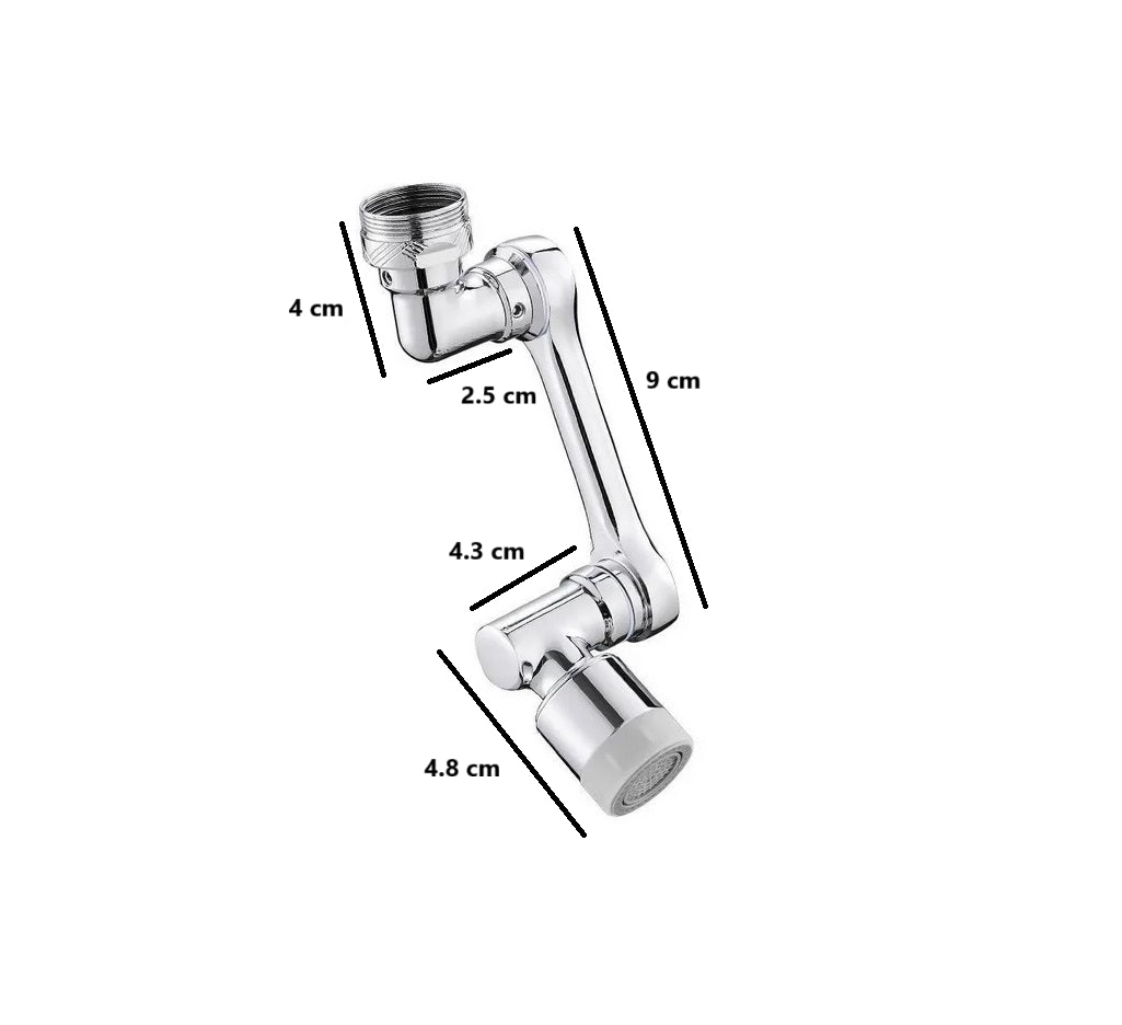 Praktische Wasserhahn-Verlängerung für mehr Reichweite.
