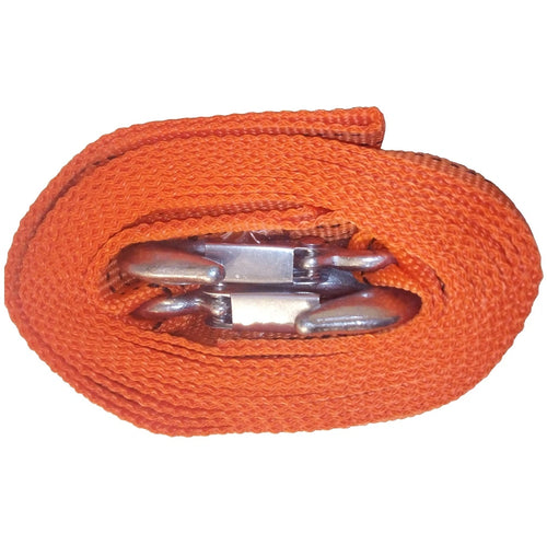 Abschleppseil 5000 kg für Pkw und Transporter, 4 m lang, inkl. zwei Sicherheits-Haken.