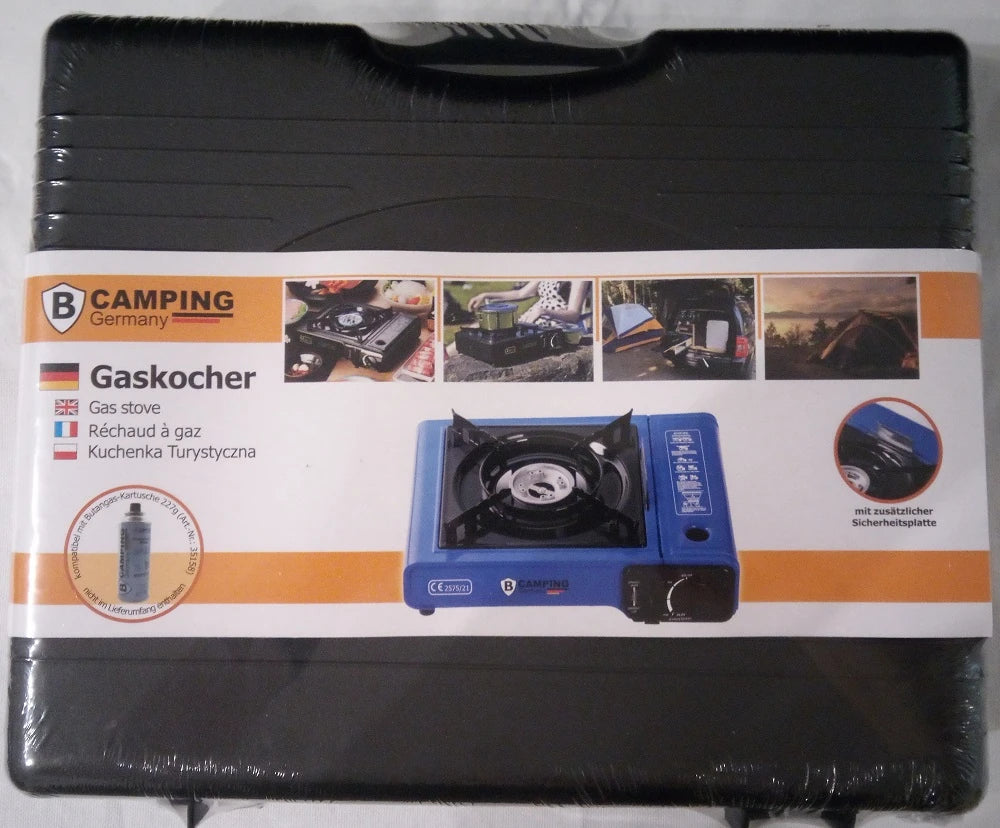 Campingkocher mit gleichmässiger Flamme beim Kochen