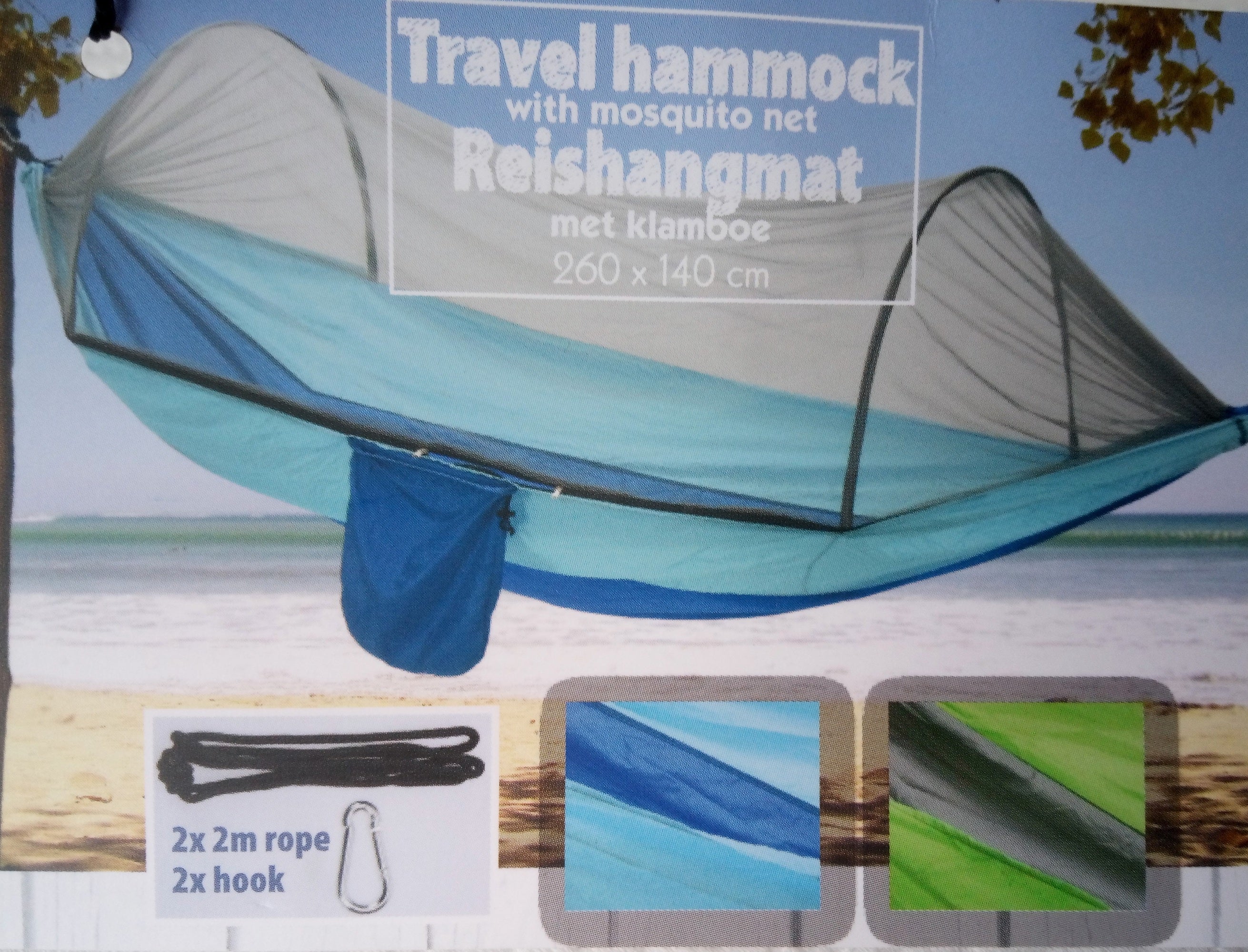 Hängematte mit Insektennetz / Moskitonetz