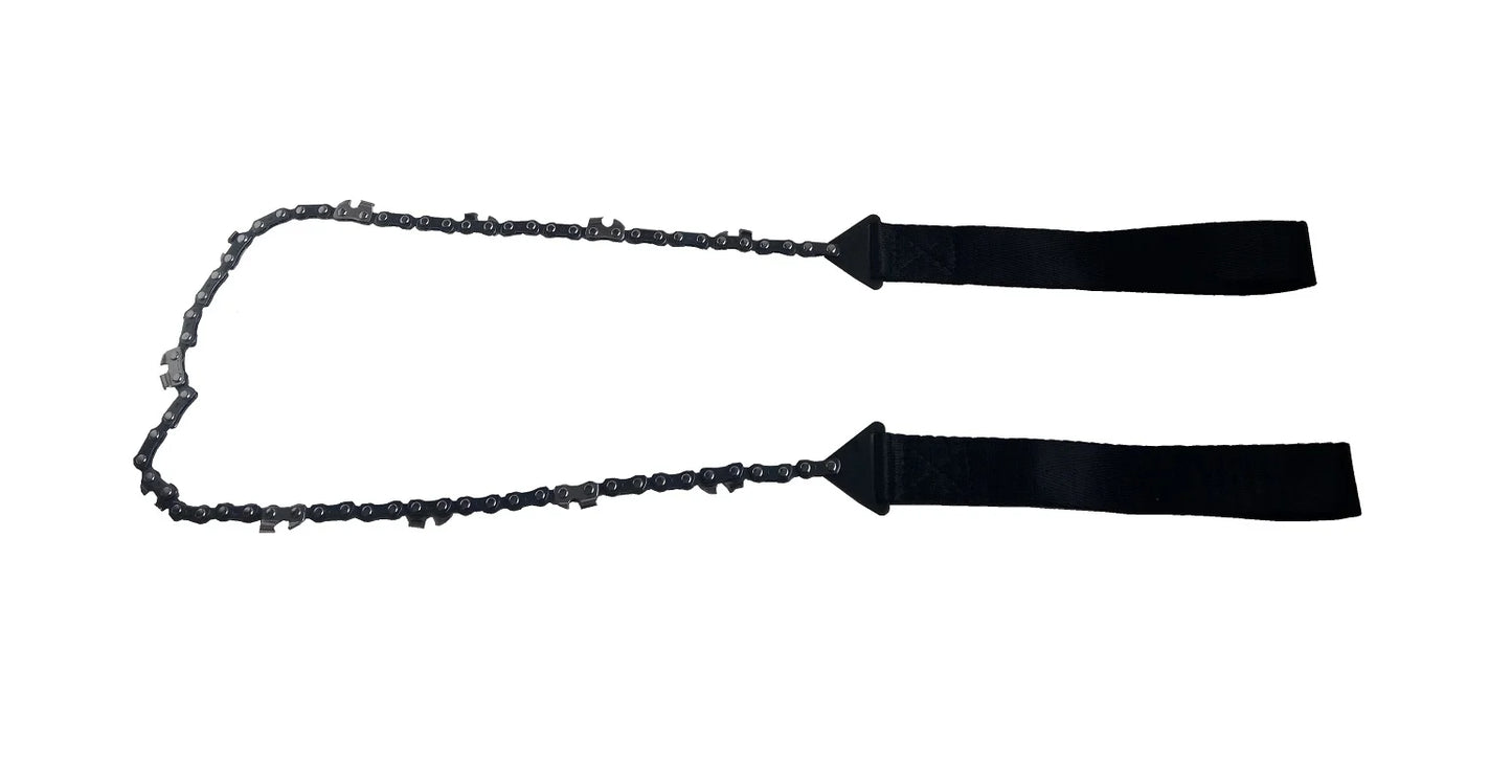 Handkettensäge 102 cm mit Carbonstahlkette und Nylongriff, leicht und handlich für Garten, Wald und Outdoor-Einsätze.