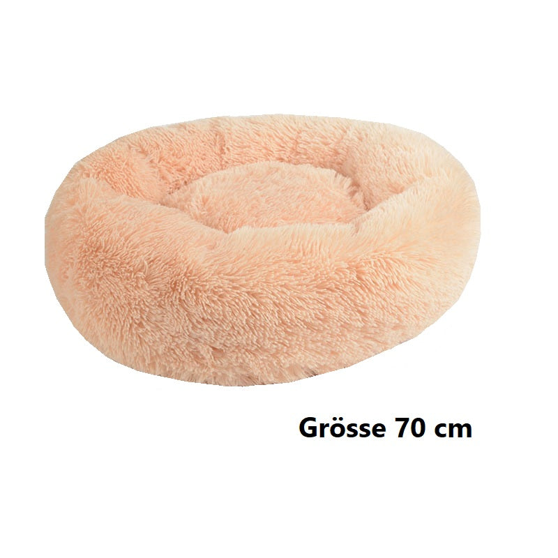 Hundebett Katzenbett Haustierbett rund in Donutform