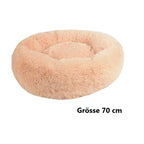 Hundebett Katzenbett Donutform - weiches Haustierbett für Hunde & Katzen