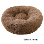 Hundebett Katzenbett Donutform - weiches Haustierbett für Hunde & Katzen