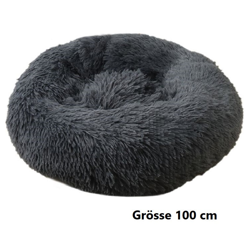 Hundebett Katzenbett Haustierbett rund in Donutform