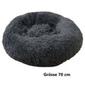 Hundebett Katzenbett Donutform - weiches Haustierbett für Hunde & Katzen