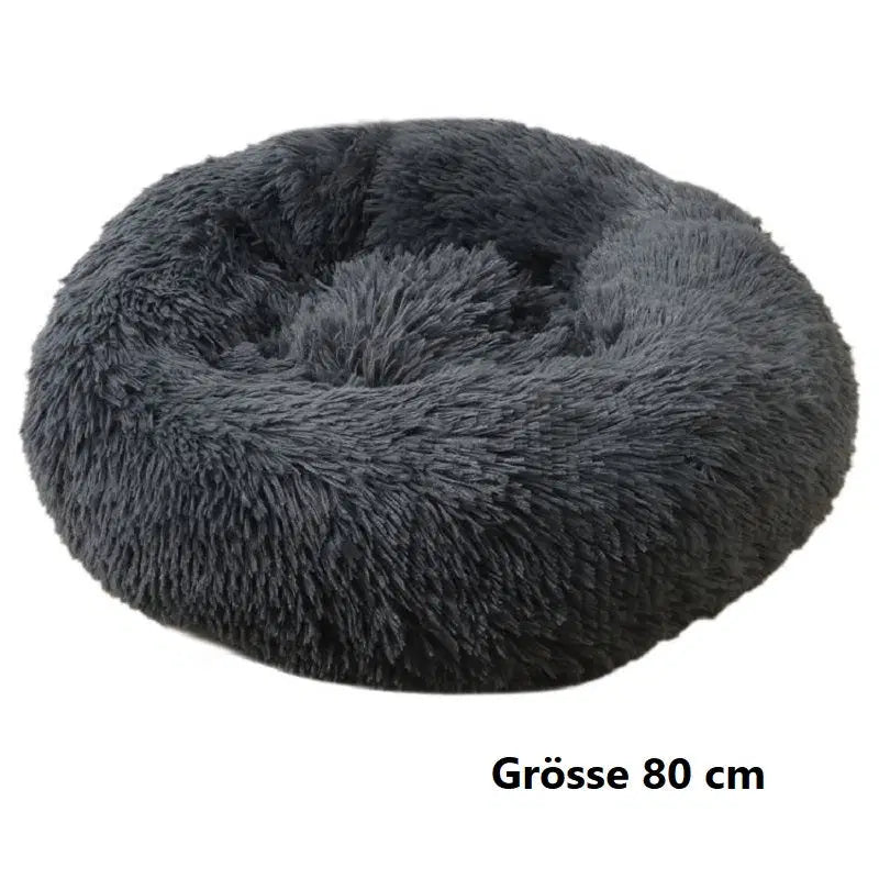Hundebett Katzenbett Donutform - weiches Haustierbett für Hunde & Katzen