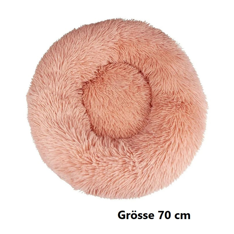Hundebett Katzenbett Haustierbett rund in Donutform
