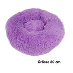Hundebett Katzenbett Donutform - weiches Haustierbett für Hunde & Katzen