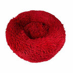 Hundebett Katzenbett Donutform - weiches Haustierbett für Hunde & Katzen