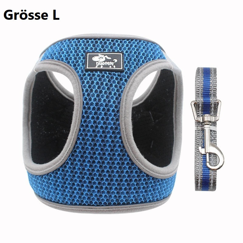 Soft Mesh Hundebrustgeschirr mit Reflektoren
