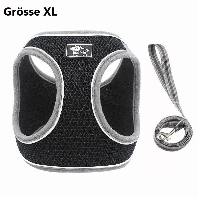 Soft Mesh Hundebrustgeschirr mit Reflektoren