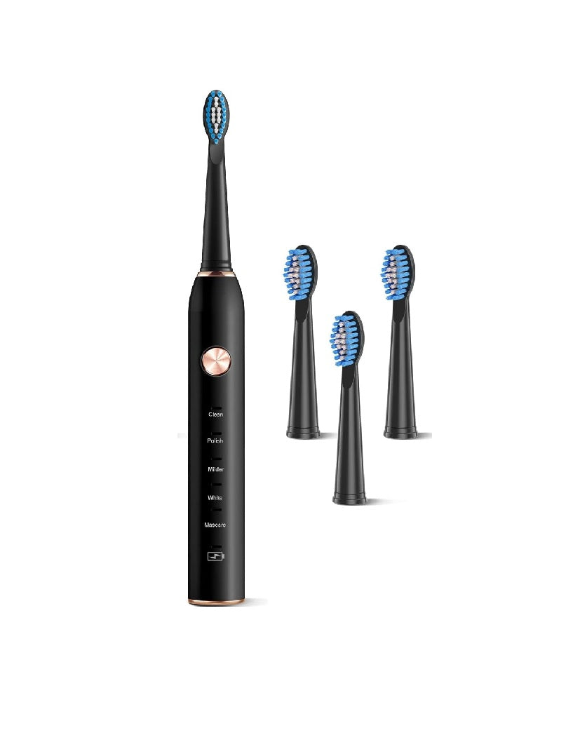 Schallzahnbürste XM-801 mit 4 Zahnbürstenköpfen