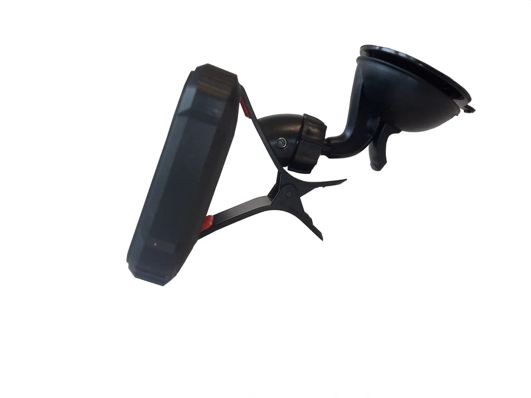 Universal Handyhalter für Auto, 360° drehbar, Saugfuss für sichere Befestigung an der Windschutzscheibe, geeignet für Smartphones bis 9 cm Breite.