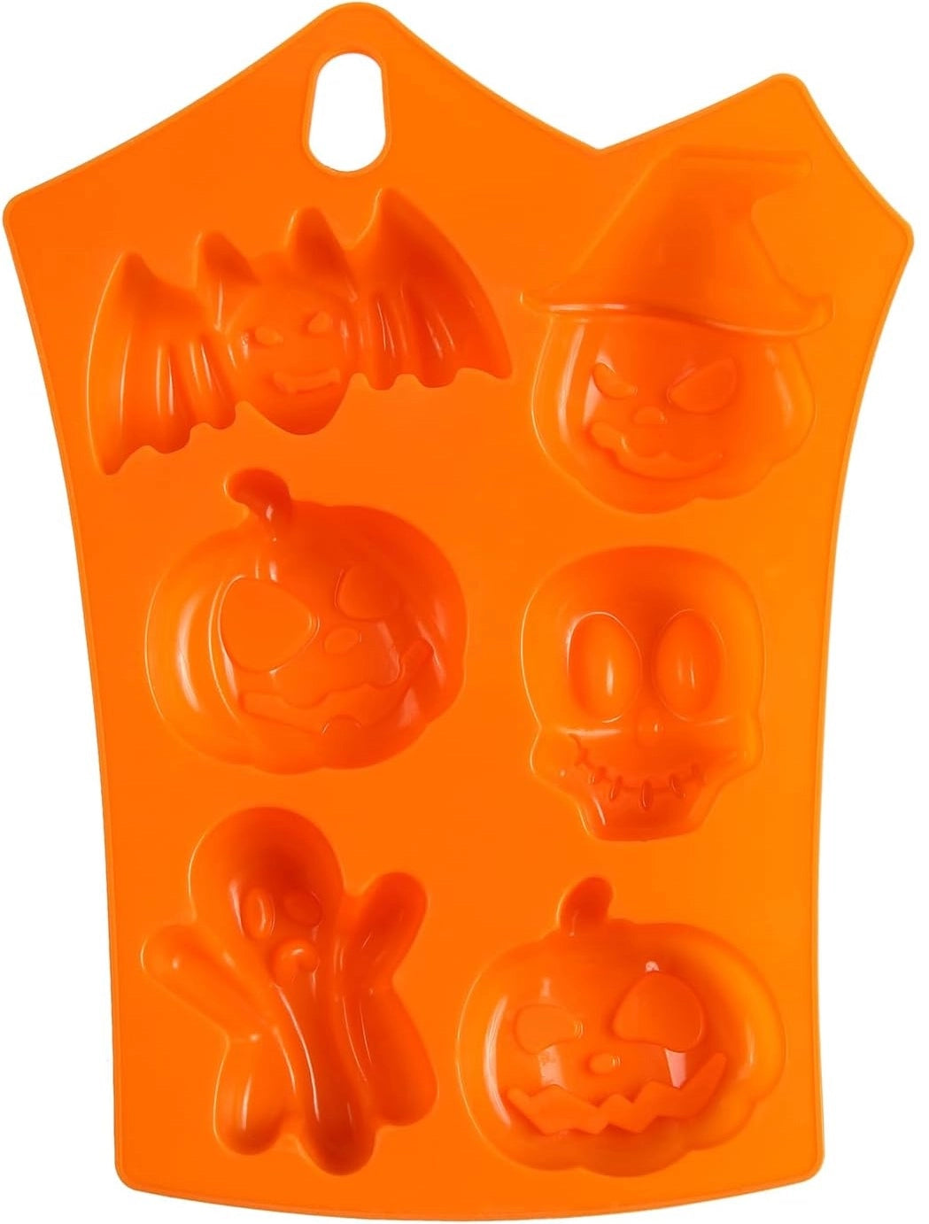 Hochwertige Silikon-Giessform für Halloween-Partys, Masse 23 x 17.5 cm, antihaft und BPA-frei.