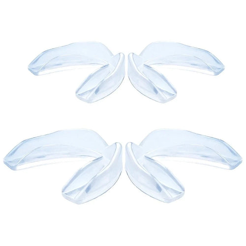4 transparente Zahnschienen Mundschutz im Set - individuell anpassbar gegen Zähneknirschen – Dentalcare Zahnschutz
