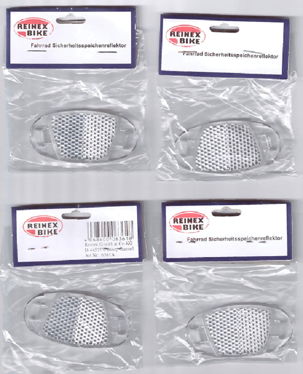 4er Set Velo Reflektoren / Speichenreflektoren / Katzenaugen