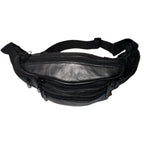 Gürteltasche aus Leder schwarz - sicherer Stauraum für Handy und Geldbörse