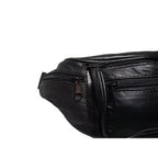 Schwarze Bauchtasche aus Echtleder - langlebig, elegant und praktisch