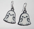 Geister Ohrringe aus PLA und Chirurgenstahl - leichter Schmuck für Halloween Party und Cosplay