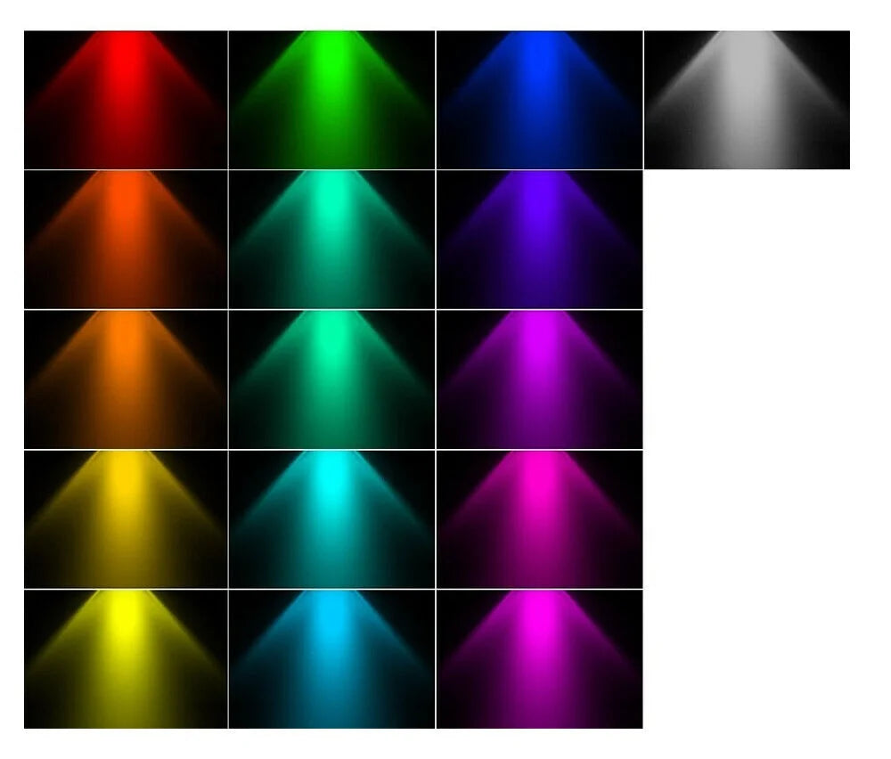 RGB Leuchtmittel erzeugt buntes Licht für Innenräume