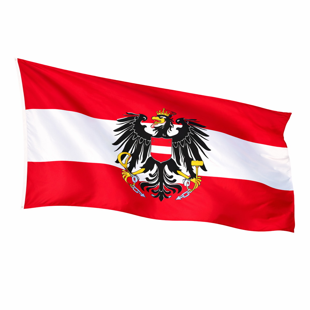 Österreich Fahne mit Bundesadler 150 x 90 cm