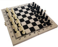 Reiseschach Set aus Holz und Kunststoff - kompaktes Schachspiel 21 x 21 cm