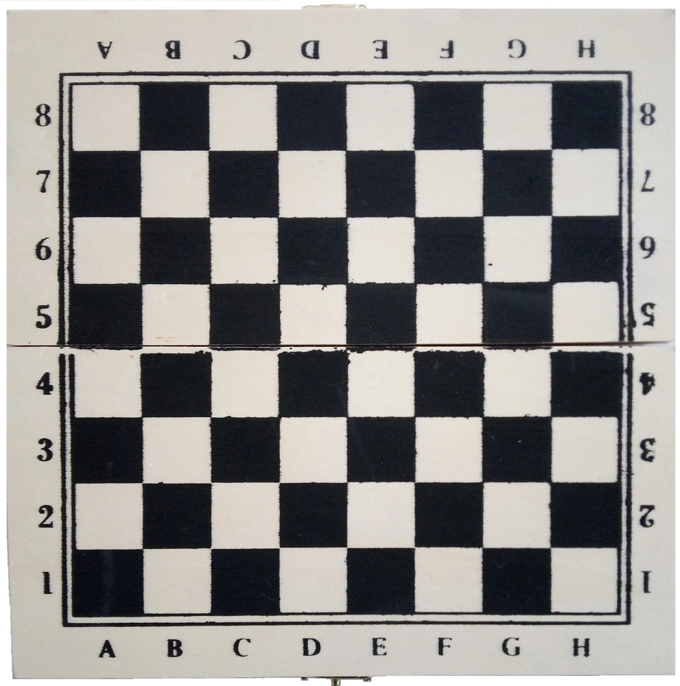 Mini Schachbrett geschlossen - Reise Schachspiel handlich und platzsparend