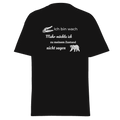 Maglietta unisex con la scritta "Ich bin wach" (Sono sveglio)