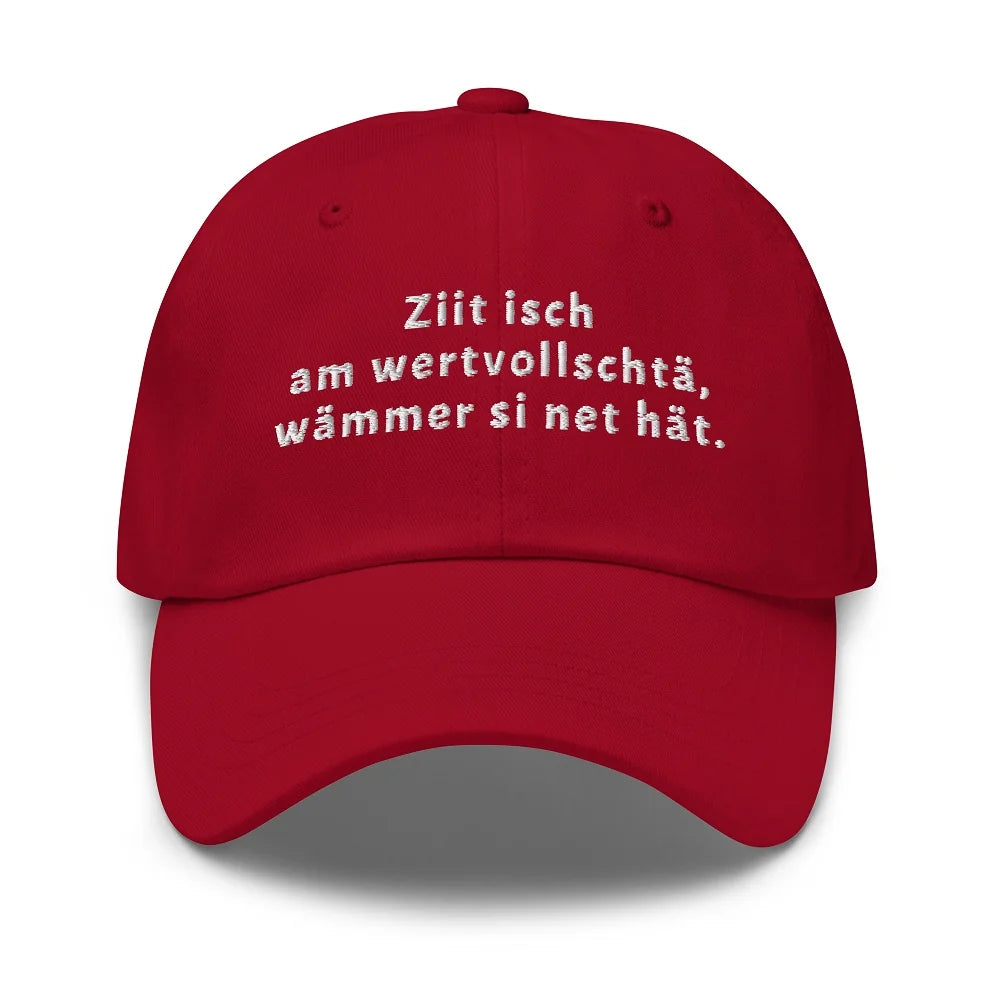 Cap mit aussagekräftigem Spruch für bewusste Menschen.