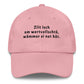Cap mit Lebensweisheit für bewussten Lifestyle.