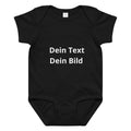 Body bébé en jersey avec imprimé personnalisé - Noir
