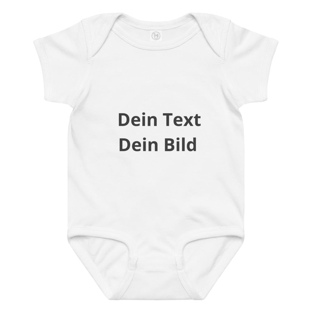 Body bébé en jersey avec imprimé personnalisé - Blanc