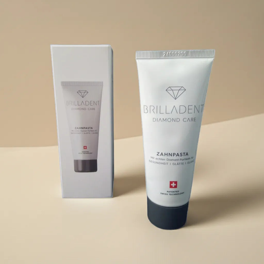 Dentifrice suisse contenant des particules de microdiamant.