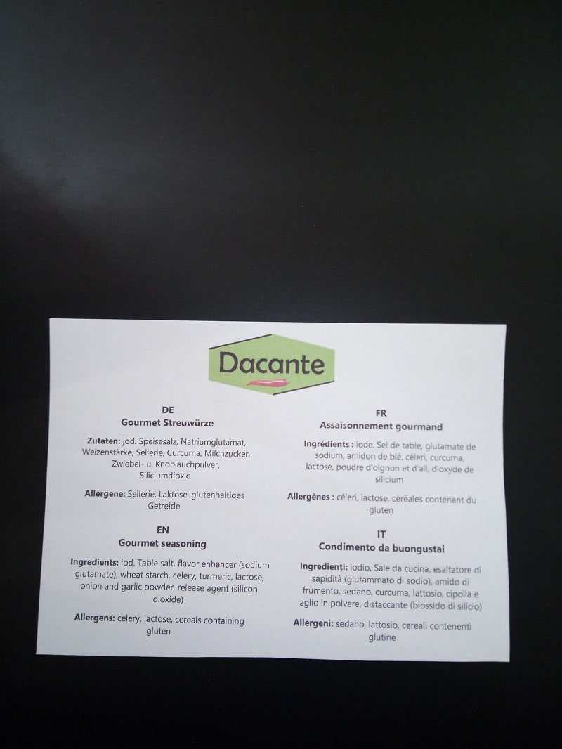 Gourmet Streuwürze 500 g ( Dacante )