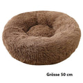 Hundebett Katzenbett Haustierbett rund in Donutform 50 cm